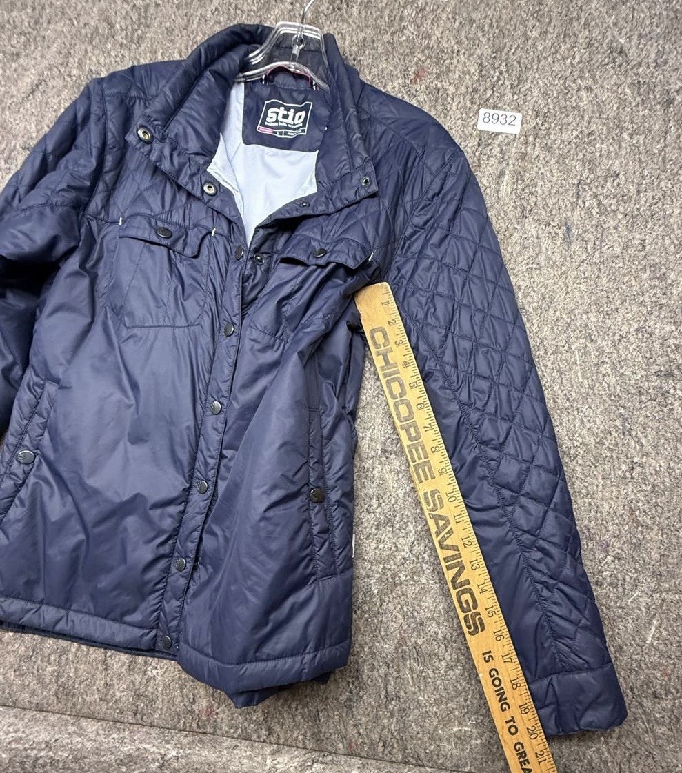 Stio Women’s Shirt Jacket Skycrest Insulated Quilted Snap Blue Size L