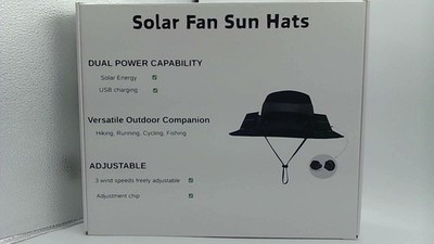 Wide Brim Solar Fan Hat Wide Brim Solar Fan Outdoor Fishing Hat USB Charging