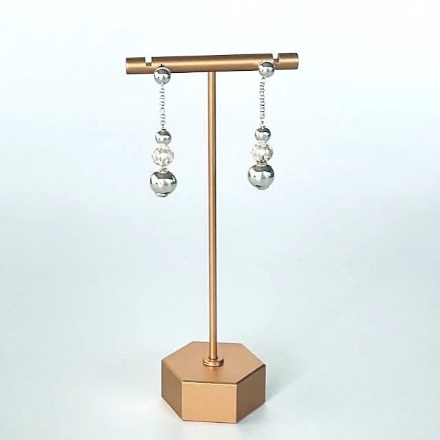 Pendientes colgantes de filigrana y cuentas de plata esterlina Blue Nile nuevos envío gratuito Foto 2 de 4