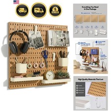Peg Board Wall Organizer Plastic Modular Storage System for Home Office Craft...