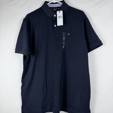 NWT Tommy Hilfiger Men's Wicking Performance Pique Solid Short Sleeve Polo Shirt