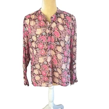 Isabel Marant Etoile Maria Floral Peasant Top Blouse Size 38 US Size 6