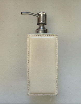 Pigeon & Poodle - Soap Dispenser - Aged Camel Full-Grain Leather - NEW