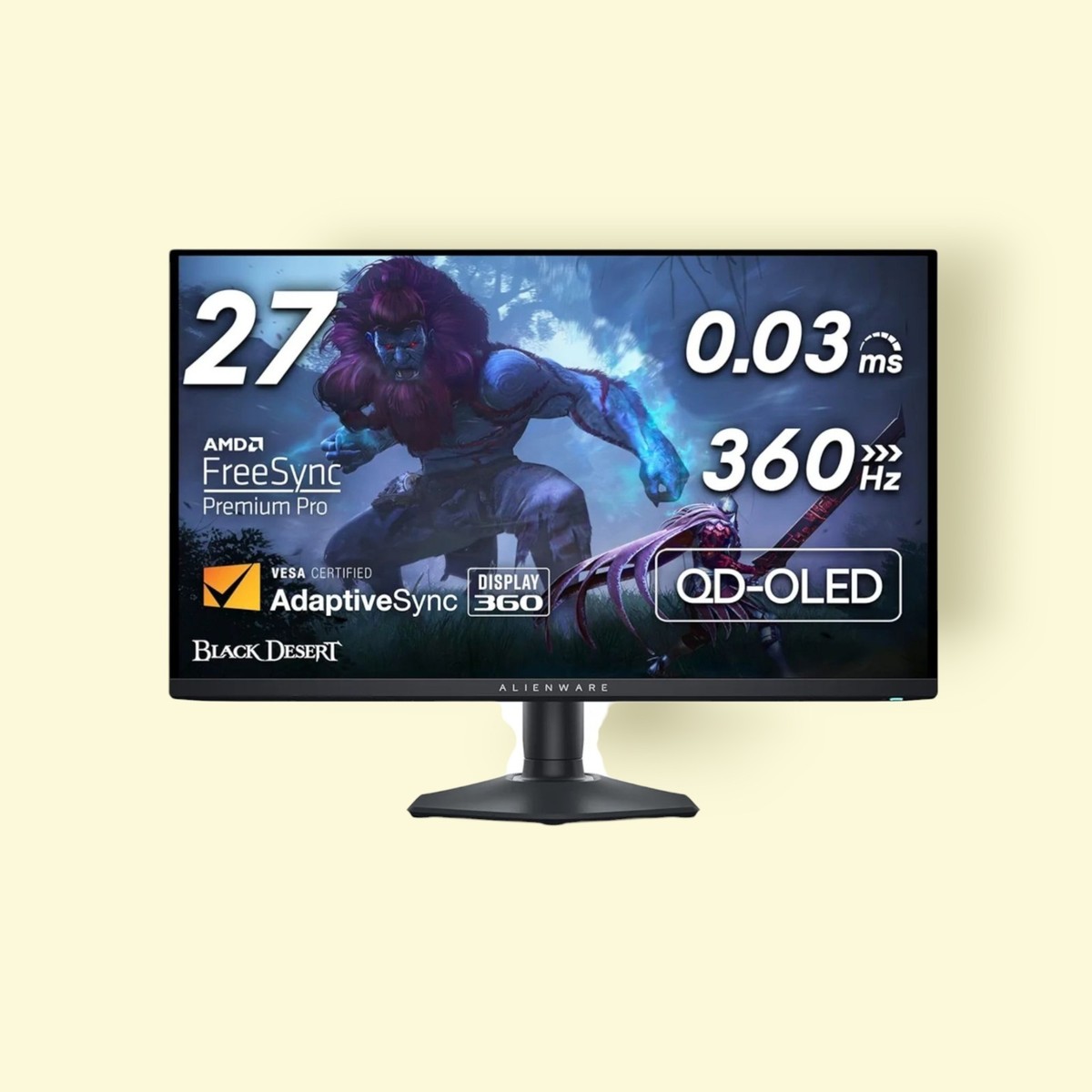 AW2725DF 27インチ WQHD 有機EL 360hz 0.03ms 【公式通販】