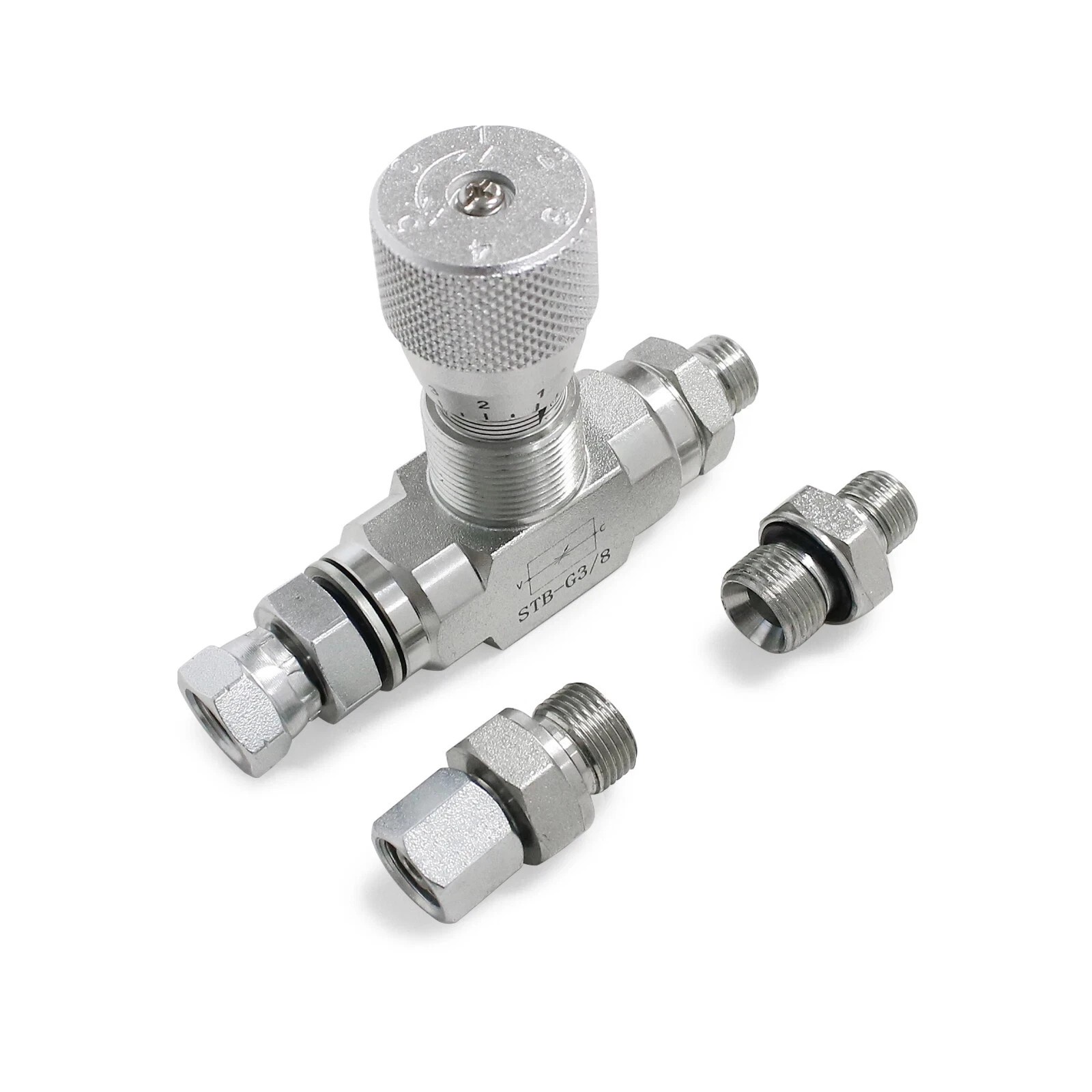 3/8" L08 - Hydraulic Flow Control Valve - STB-G3/8 - Mini Excavator - FREE SHIP