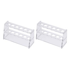 Tube Rack Acrylic Test Tube Holder for 10ml 25ml 50ml 100ml Clear 40-Sockets