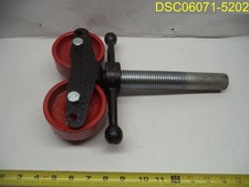 Welding Pipe Stand Roller Head with Steel Rollers 4" x 1 1/2" Red Roller Wheels