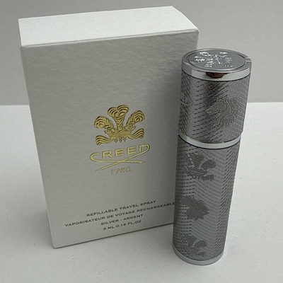 #ad Creed Silver Argent Refillable Travel Spray Perfume Atomizer 0.16oz 5ml $64.90