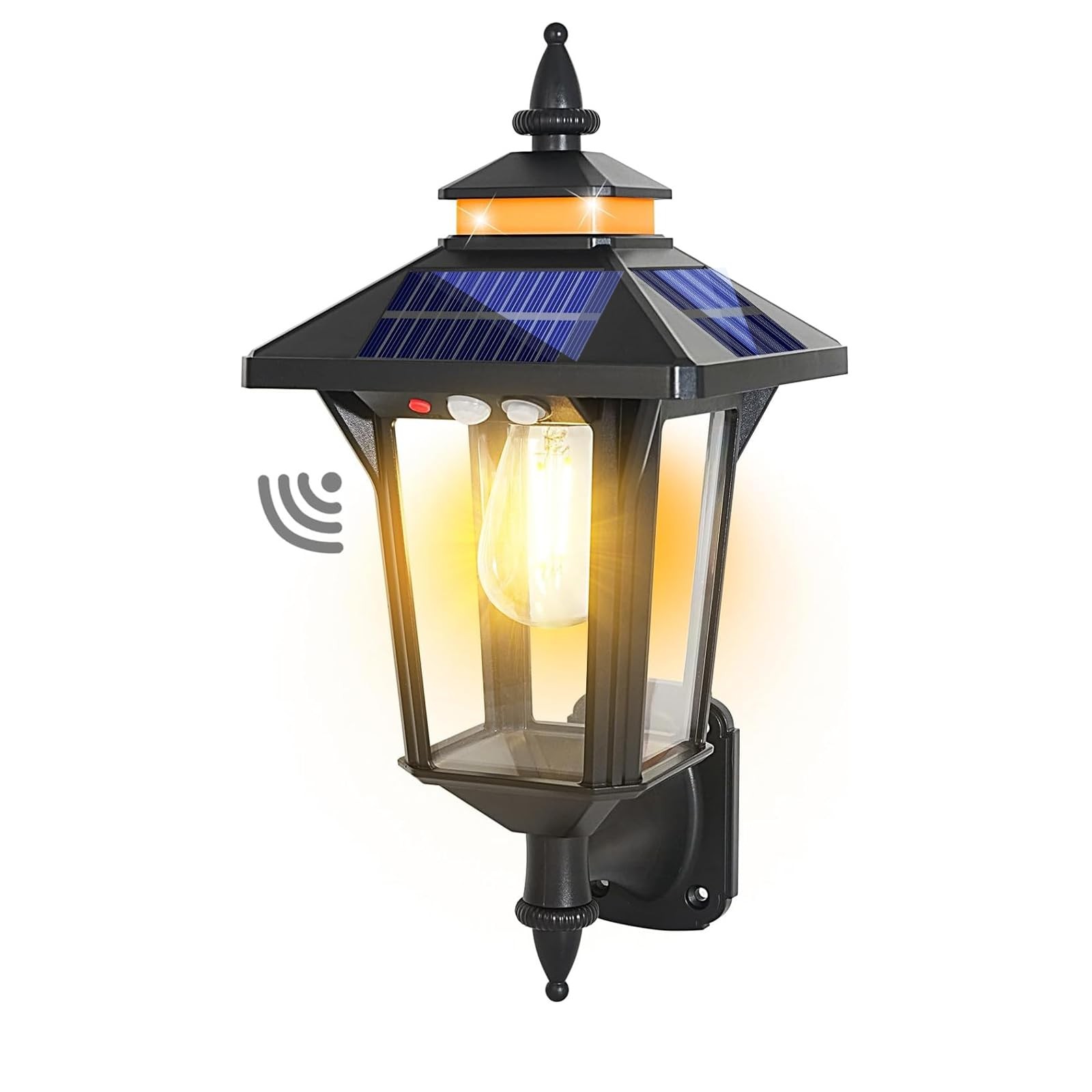 Lampada Solare Esterno Vintage: Montaggio Facile e Sensore Movimento