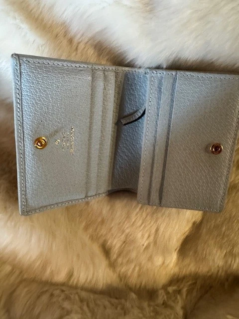 GUCCI Cartera Monedero Flora GG Marmont Limited Lona Cuero Auténtico Foto 4 de 4