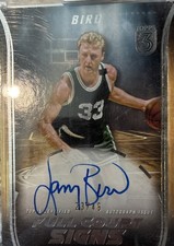 2023-24 Topps Three - Full Court Signs Larry Bird #FCS-LB /49 (AU)