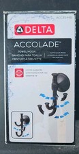 Delta Accolade Expandable Triple Towel Robe Hook in Matte Black ACC35-MB