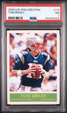2009 Upper Deck Philadelphia #112 Tom Brady PSA 7 Patriots NFL Football Card HOF
