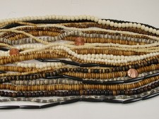 25 Strands 15" Assorted India Handmade Water Buffalo Bone Beads Bulk LUP-14   