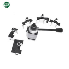 6Pcs AXA 250-100 Size Piston Type Quick Change Tool Post Set For Swing Dia 12"