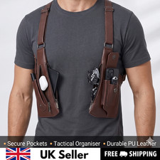 Anti-Theft Multi-Pocket Double-shoulder tact-ical Bag for Men' Shoulder Holster