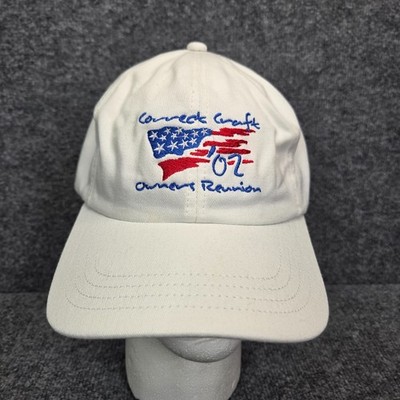 Vintage Ski Nautique Waterski Boat Baseball Hat Correct Craft Owners Reunion 02