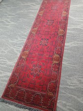 2x8 Red Tribal Handmade Narrow Runner Rug For...