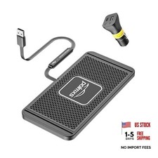 Wireless Charger Car Charging pad, 15W Fast Wireless Phone Charger Non Slip