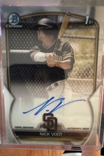 2023 Bowman - Chrome Prospect Autographs Nick Vogt #CPA-NV (AU, RC)