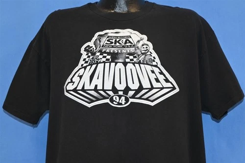 90s SKAVOOVEE MOON SKA NY RECORDS TOUR JAZZ MUSIC C 1990s vintage concert t-shirt, vintage, size XL, single stitch, B+ condition