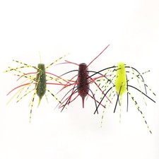 5pcs heavy needle tail potato silk millipede silicone soft baits