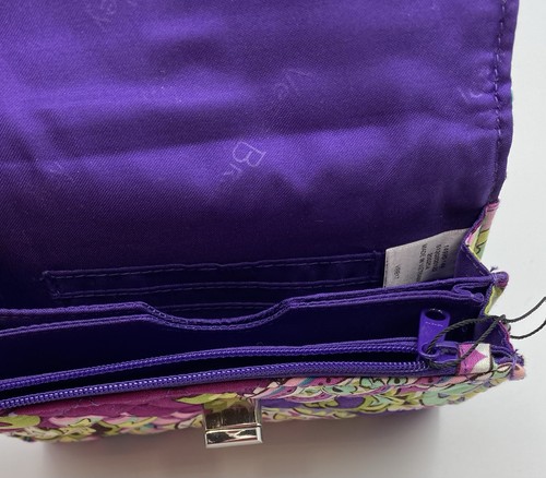 VERA BRADLEY Your Turn Smartphone Wristlet Heather Purple Turn Lock - Picture 4 of 8