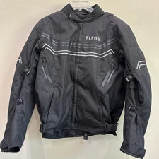 Alpha Cycle Padded Riding Jacket Cordura polyester men’s size large