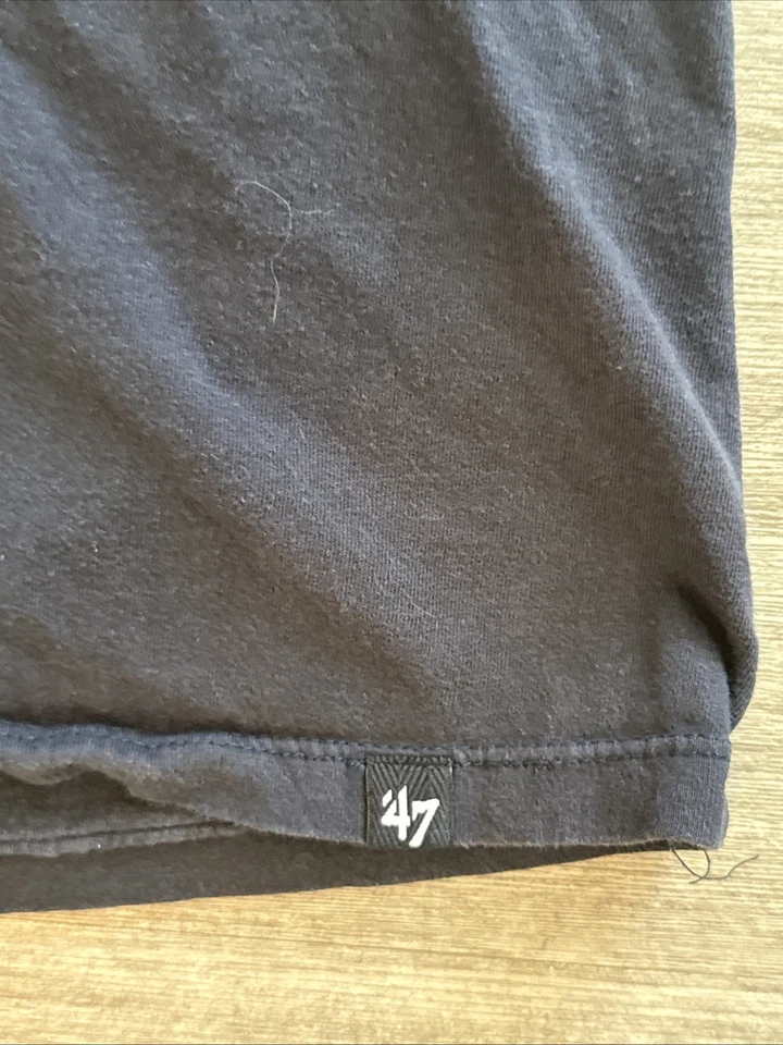 Cleveland Indians Shirt Tribe Chief Wahoo 47 Brand Blue Short Sleeve Men M - Image 3 of 4