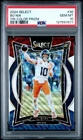 2024 Panini Select Concourse Bo Nix #30 Tri-Color Prizm /299 (RC) BRONCOS PSA 10