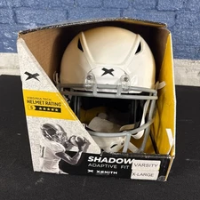 Xenith Shadow Adaptive Fit Helmet w/ Chinstrap Varsity Large White - $499 MSRP