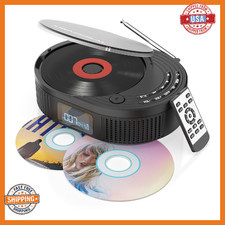 MONODEAL Portable CD Player Boombox with 2  3W Speakers, Bluetooth Transmitter