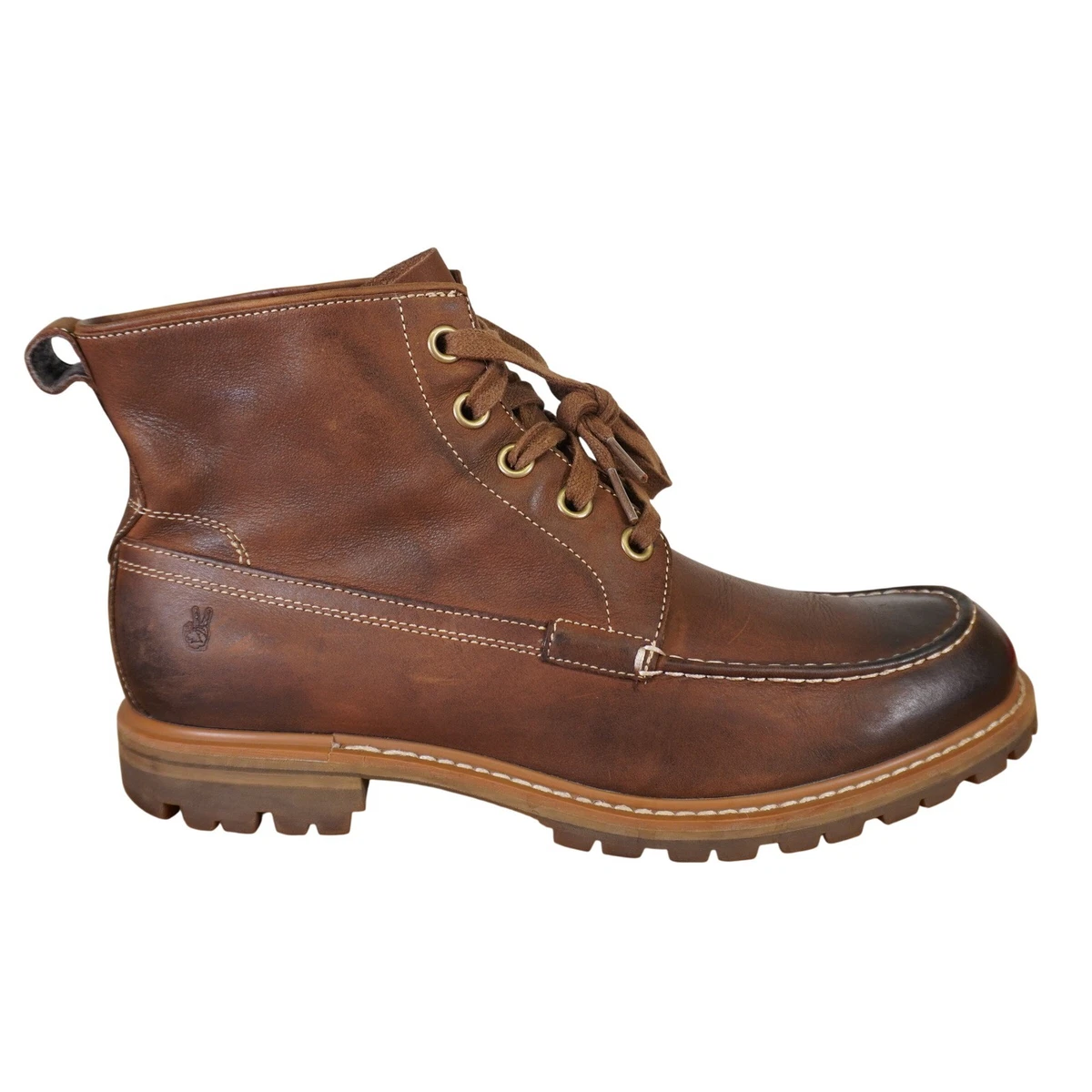 John Varvatos Chukka Boots‎ Men\'s Size 7 M Leather Brown Shoes Ankle Boots John Varvatos Brown Lace Up Boots for Men for Sale | Shop  main image 2