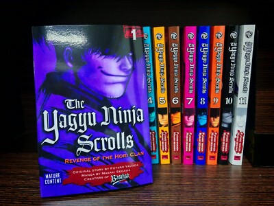 The Yagyu Ninja Scrolls : Revenge of the Hori Clan by Futaro Yamada Vol.1-11-DHL