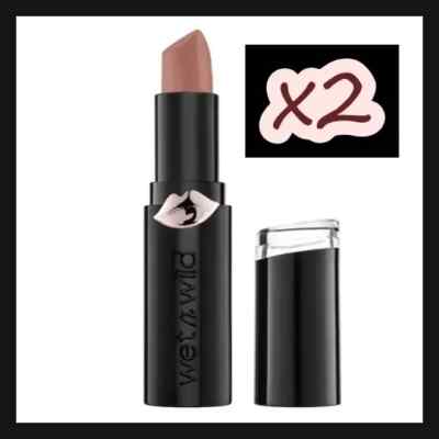 2 Pack Wet n Wild MegaLast Matte Lipstick, Skin-ny Dipping, 0.11 oz