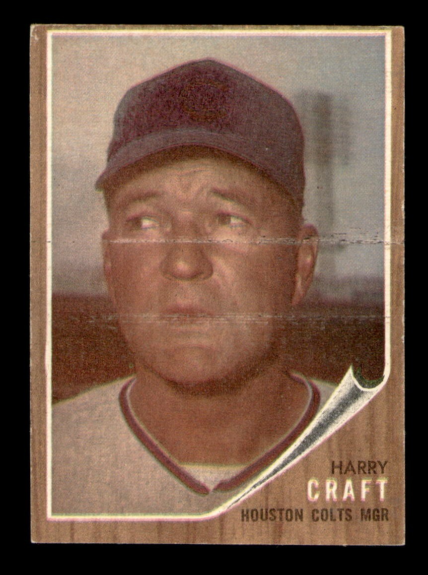 1962 Topps #12 Harry Craft Manager VG Vintage Baseball Card OBGcards