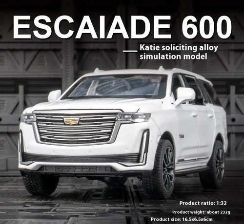 1:32 Cadillac Escalade SUV Diecast Model Car Toy Collection Light Toy Kids 01 - Picture 18 of 45