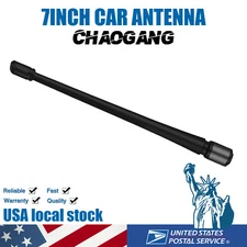 THE ORIGINAL 7" SHORT ANTENNA MAST FITS 1995-2015 Toyota Tacoma  Black Auto Kit