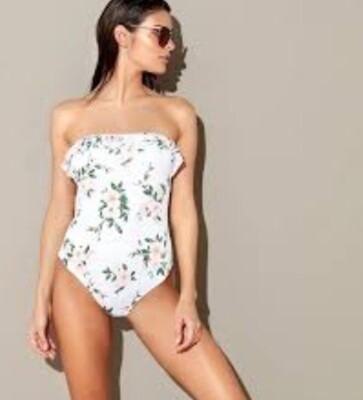 white bandeau swimsuit