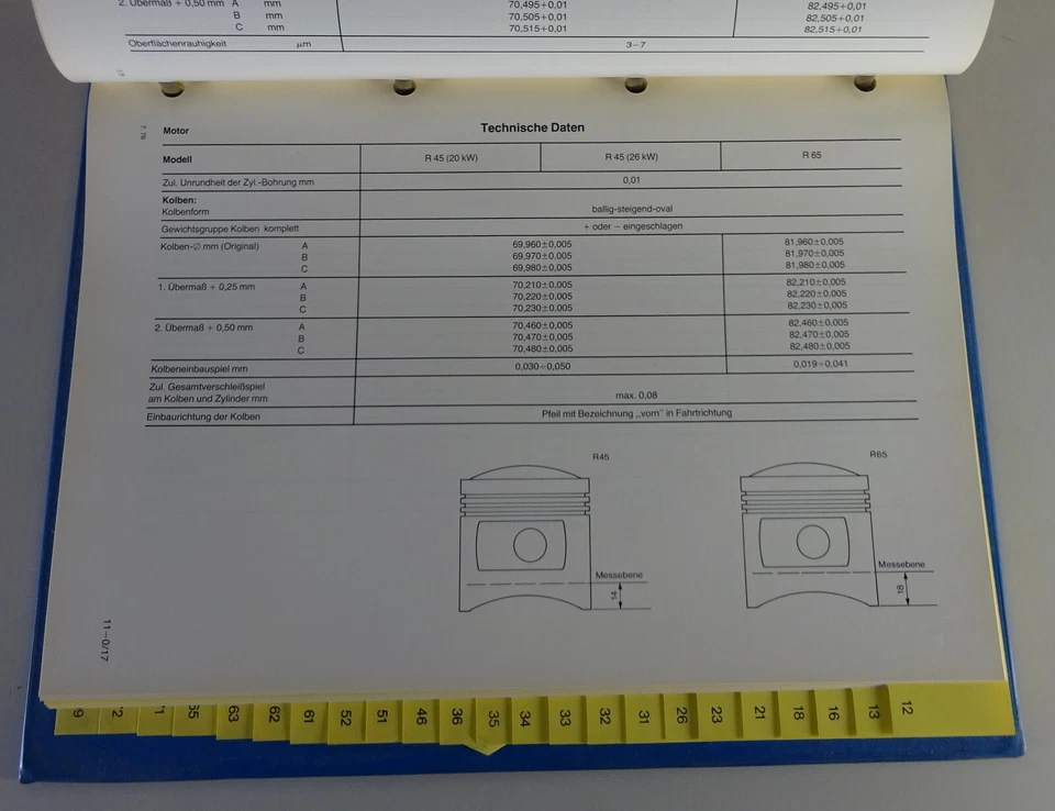Werkstatthandbuch / Reparaturanleitung BMW Motorrad R 45 + R 65 Stand 1978 - Bild 4 von 4