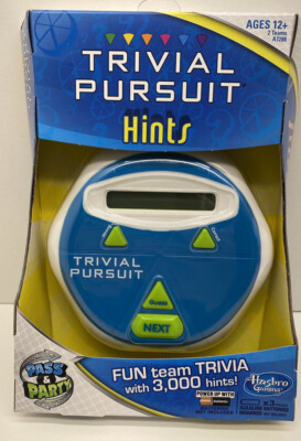 Hasbro Trival Pursuit  Hints  Gaming Machine NIB