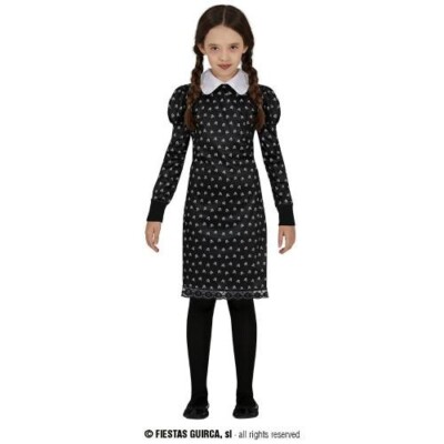 costume mercoledi addams bambina halloween carnevale