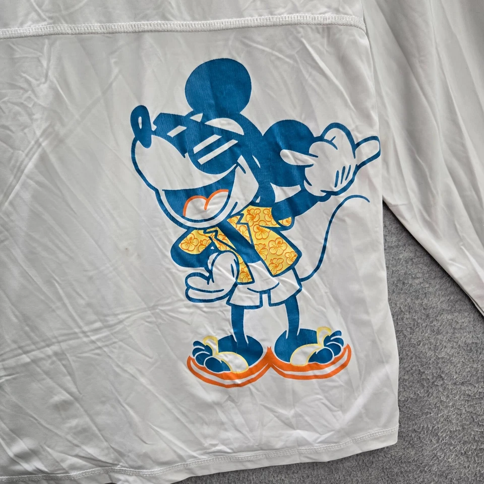 Disney x Aulani Boys T-Shirt XL White Spirit Jersey Aloha Mickey Mouse - Image 3 of 4