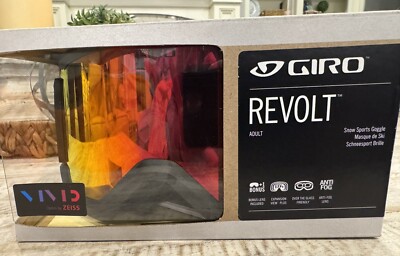 Giro Revolt Ski Goggles Vivid By Zeiss ***Worn Only One Day