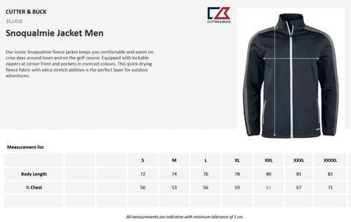 Cutter & Buck Snoqualmie Mens Fleece Stretch Jacket | Wicking | 4 Colors | S-4XL - Picture 3 of 40