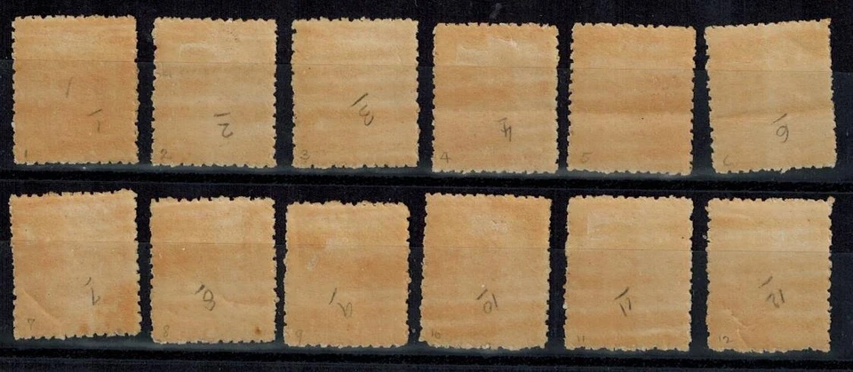 San Cristóbal y Nieves - Nieves 1878 SG 22 1d Vermillion 12 estampillas de hoja MNH Foto 2 de 2