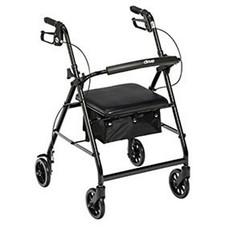 Lightweight 4 Wheel Rollator Rolling Walker Mobility, Weighs only 12 lbs.