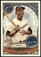 Hank Aaron 2019 Allen and Ginter Baseball Star Signs 5x7 #BSS-2 17/49 Braves