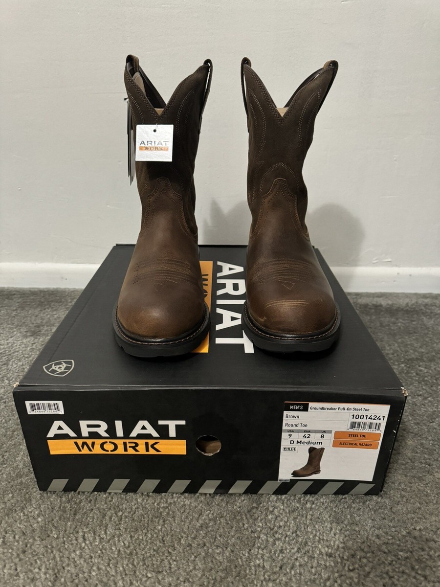 Ariat Work Men's Western Boot Steel Work Boot, Round Toe, Size