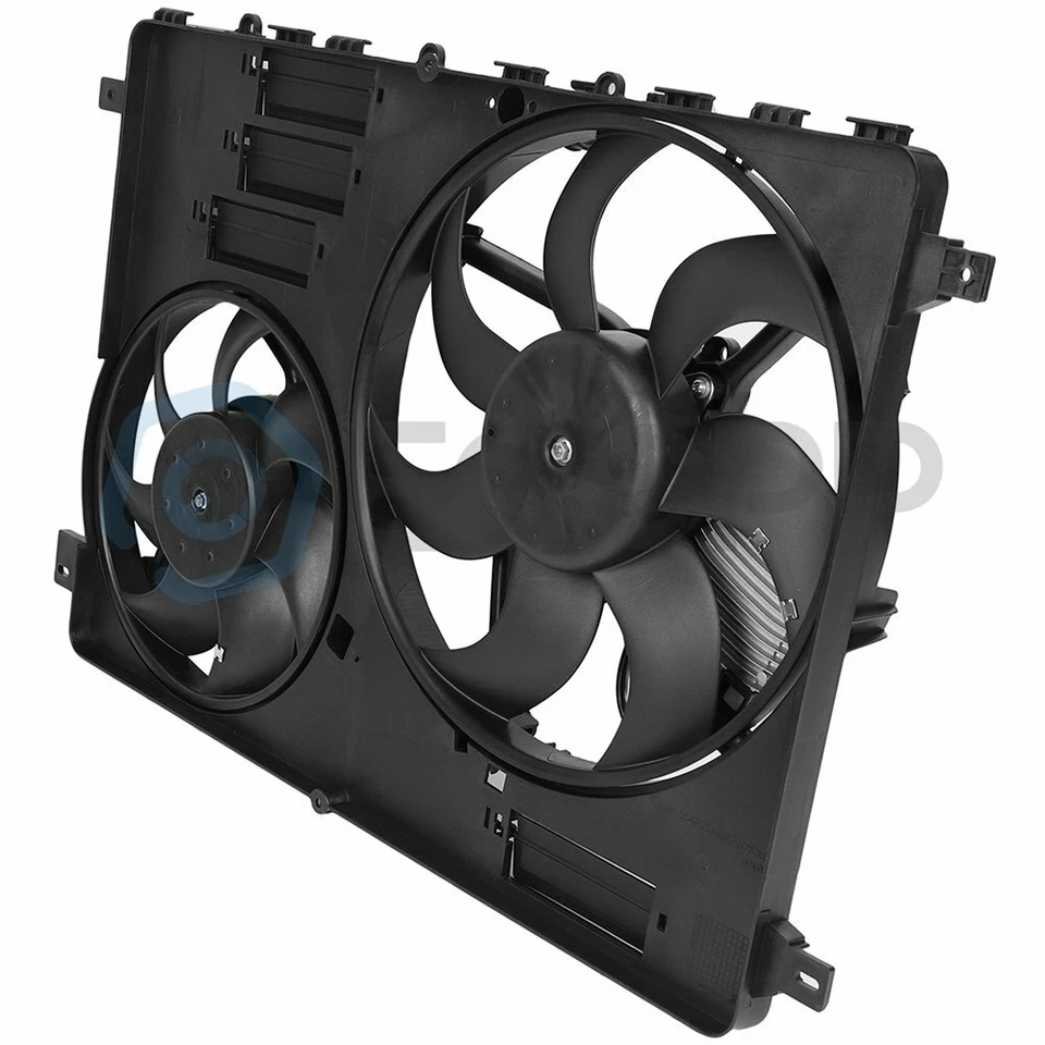 Electric Radiator Condenser Cooling Fan Assembly For 2008 2009 2010 Volvo V70 Foto 4 de 4
